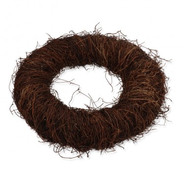 Věnec proutěný hnědý 30 cm