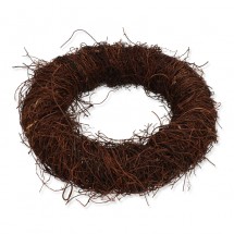 Věnec proutěný hnědý 25 cm